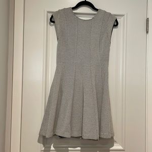 Rebecca Taylor Blk/Wht Dot Jacquard Textured Dress